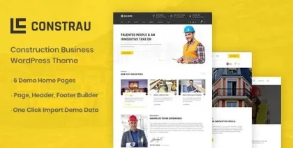 Constrau Construction Business WordPress Theme 1.2.4 GPL Theme
