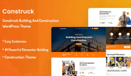 Construck – Building And Construction WordPress Theme 1.0.1 GPL Theme