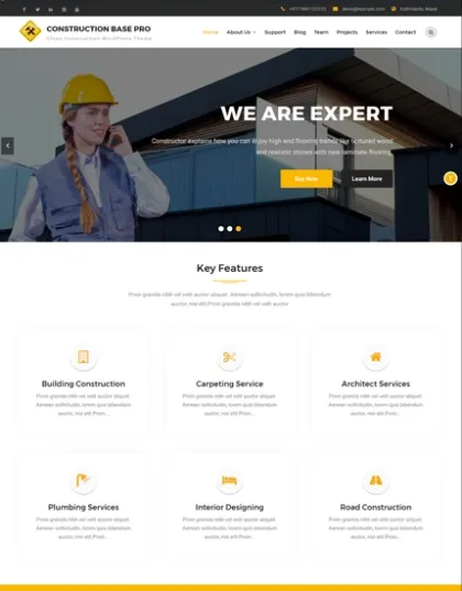 Construction Base Pro 2.1 GPL Theme