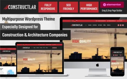 Constructlar Multipurpose Construction Architecture WordPress Theme WordPress Theme 1.0.0 GPL Theme