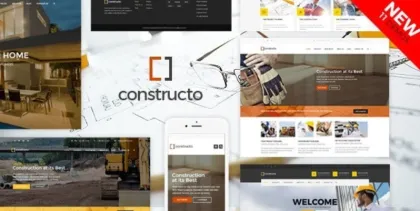 Constructo Construction WordPress Theme 4.3.0 GPL Theme