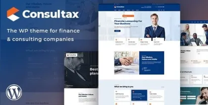 Consultax Financial Consulting WordPress Theme 1.0.9.1 GPL Theme