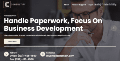 Consultify – Business Theme for Consulting Companies 1.0.0 GPL Theme