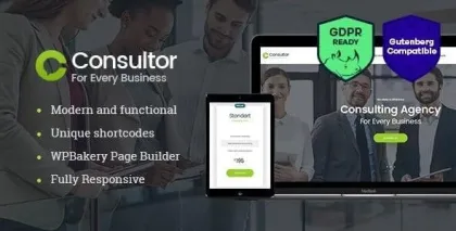 Consultor | A Business Financial Advisor WordPress Theme 1.2.4 GPL Theme