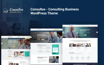 Consultox Consulting Business WordPress Theme 2.5 GPL Theme