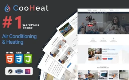 Cooheat Air Conditioning and Heating WordPress Theme 1.0.0 GPL Theme
