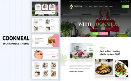Cookmeal Cooking and Recipe WordPress Theme 1.0.0 GPL Theme