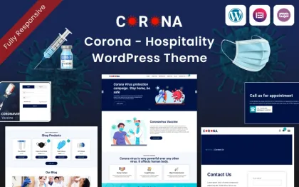 Corona Hospitality WordPress Theme 1.00 GPL Theme