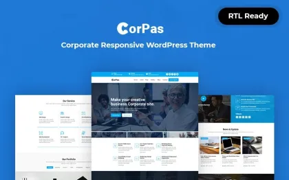 Corpas Corporate Responsive WordPress Theme 1.0.0 GPL Theme