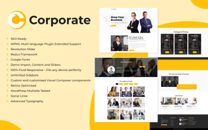 Corporate Business Consulting WordPress Theme 1.0.0 GPL Theme