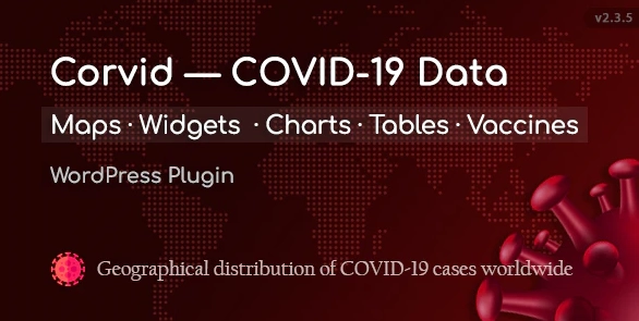 Corvid — Covid-19 data Maps Widgets for WordPress 2.3.5 GPL Plugins