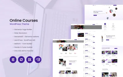 Courisa Online Courses WordPress Theme 1.0.0 GPL Theme
