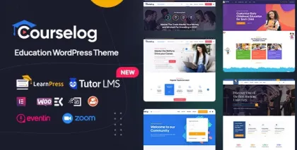Courselog Education WordPress Theme 1.3.4 GPL Theme