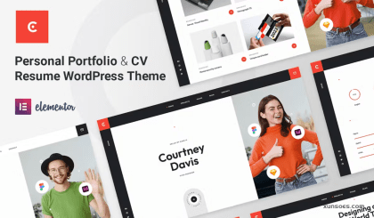 Courtney – Personal Portfolio WordPress Theme 1.2.2 GPL Theme