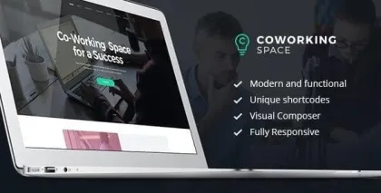 Coworking Open Office Creative Space WordPress Theme 1.6.1 GPL Theme