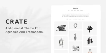 Crate Minimalist WordPress Theme 1.1.2 GPL Theme
