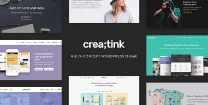 Creatink Multi-Concept Responsive WordPress Theme 1.0.7 GPL Theme