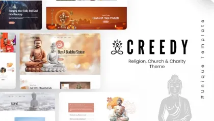Creedy – Religion, Church WordPress Theme 1.0.3 GPL Theme