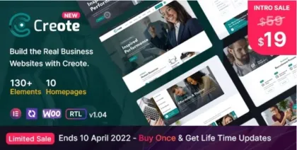 Creote Consulting Business WordPress Theme 2.7.5 GPL Theme