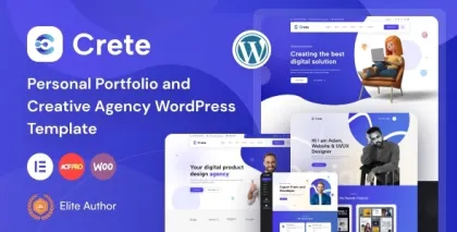 Crete Personal Portfolio and Creative Agency WordPress Theme 1.1 GPL Theme