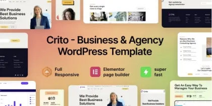 Crito Business Agency WordPress Theme 1.1.0 GPL Theme