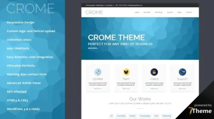 Crome – Multipurpose WordPress Theme 1.1 GPL Theme