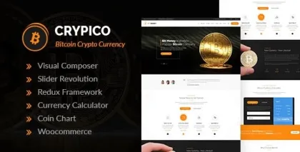 Crypico Crypto Currency WordPress Theme 1.3 GPL Theme