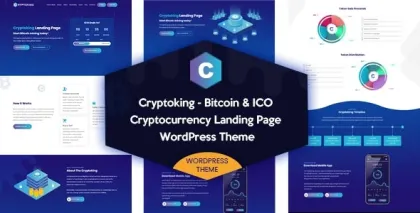 Cryptoking Bitcoin ICO Theme 2.0.9 GPL Theme