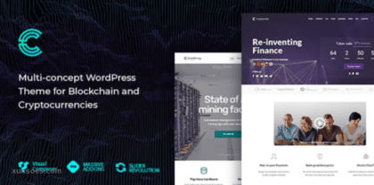 Cryptonite  – Blockchain and Cryptocurrencies WordPress Theme 1.1.5.1 GPL Theme