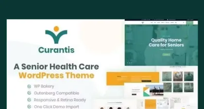 Curantis Medical Care and Nursing WordPress 1.0.6 GPL Theme