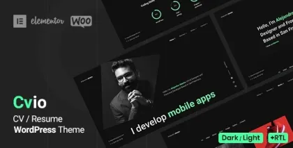 Cvio CV Resume Theme 3.3.0 GPL Theme