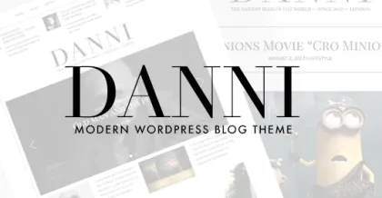 Danni — Minimalist WordPress Blog Theme 1.0.2 GPL Theme