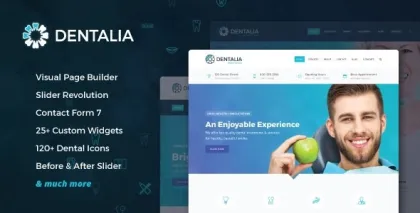 Dentalia Dentist Medical WordPress Theme 2.2 GPL Theme