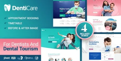 DentiCare Medical, Dentist Dental Clinic 1.3.1 GPL Theme