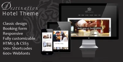 Destination – a Classic Responsive WordPress Hotel Theme 1.1 GPL Theme