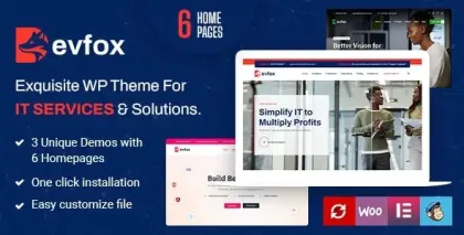 DevFox IT Solutions and Services WordPress Theme + RTL 1.6 GPL Theme