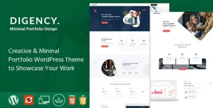 Digency Multi-Purpose Portfolio WordPress Theme 2.0 GPL Theme