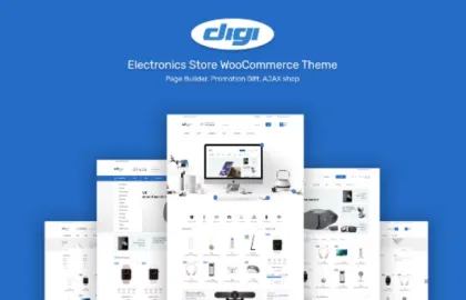 Digi Electronics Theme for WordPress 1.7.3 GPL Theme