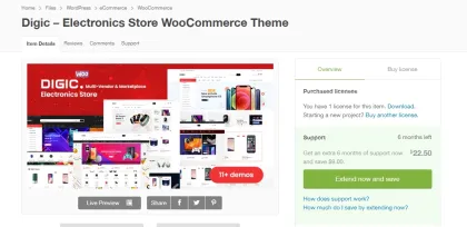Digic – Electronics Store WooCommerce Theme 1.1.0 GPL Theme
