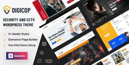 Digicop Security and CCTV WordPress Theme 2.9 GPL Theme