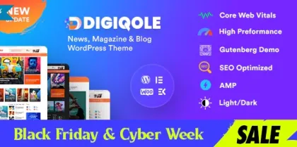 Digiqole News Magazine WordPress Theme 2.2.1 GPL Theme