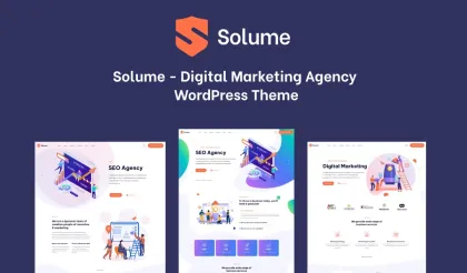 Digital Marketing WordPress Theme Solume 1.0.0 GPL Theme
