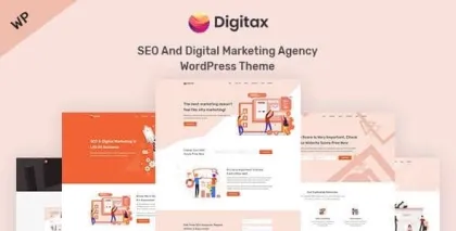 Digitax SEO Digital Marketing Agency WordPress Theme 1.1.5 GPL Theme