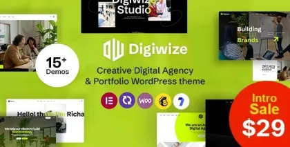 Digiwize Digital Agency Creative Portfolio WordPress Theme 1.1 GPL Theme