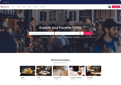 Directorist dRestaurant Restaurant Directory Theme for WordPress 1.9 GPL Theme