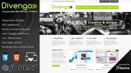 Divengo – Business WordPress Theme 1.11 GPL Theme