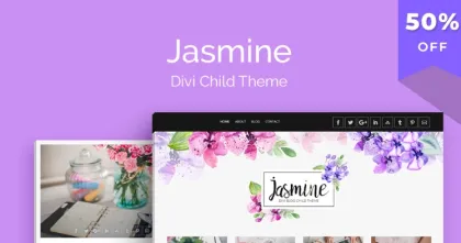 Divi Jasmine Blog  – AGS Divi Child Theme 2.0.1 GPL Theme