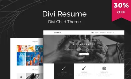 Divi Resume 1.0.2 GPL Theme