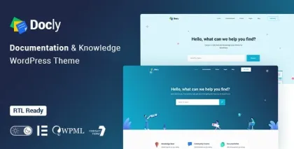 Docly Documentation And Knowledge Base WordPress Theme with bbPress Helpdesk Forum 1.5.1 GPL Theme