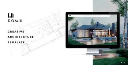 Domik Creative Responsive Architecture WordPress Theme 3.0.5 GPL Theme